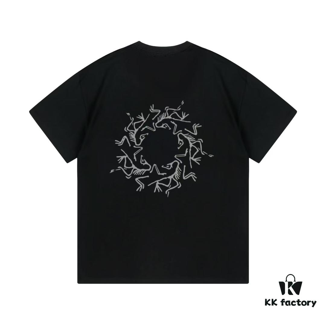 ARC'TERYX 2025 Spring New Arrival Unisex Short Sleeve T-Shirt Custom 250g Double Weave Cotton Fabric Pre-washed No Deformation No Fading Back 3M Reflective Logo