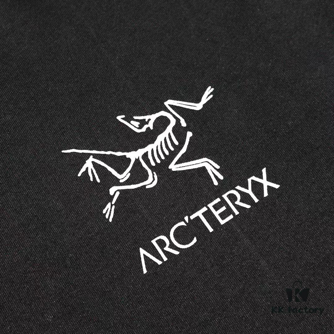ARC'TERYX 2025 Spring New Arrival Unisex Short Sleeve T-Shirt Custom 250g Double Weave Cotton Fabric Pre-washed No Deformation No Fading Back 3M Reflective Logo