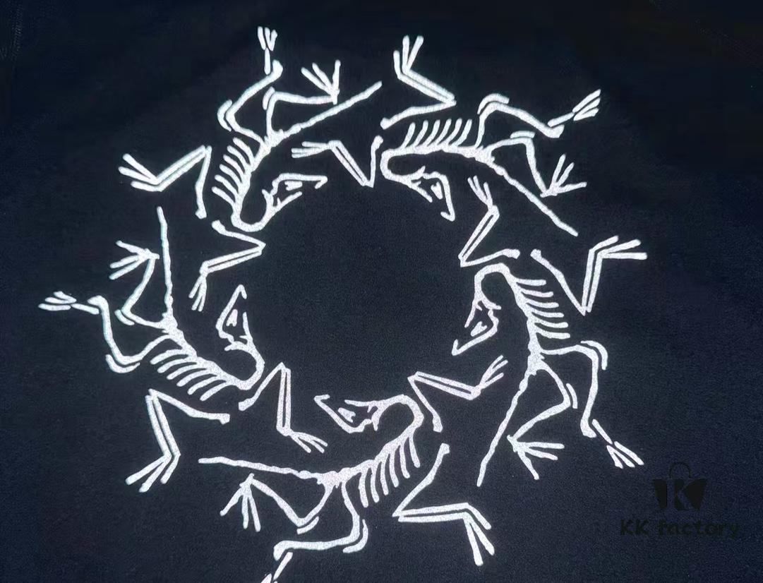 ARC'TERYX 2025 Spring New Arrival Unisex Short Sleeve T-Shirt Custom 250g Double Weave Cotton Fabric Pre-washed No Deformation No Fading Back 3M Reflective Logo