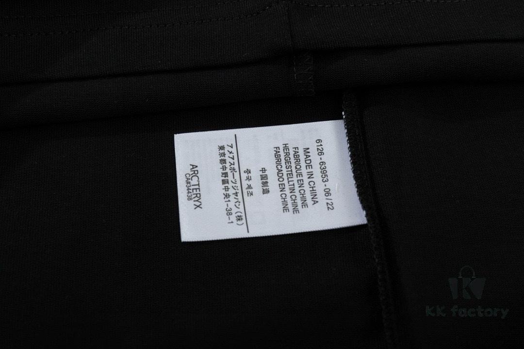 ARC'TERYX 2025 Spring New Arrival Unisex Short Sleeve T-Shirt Custom 250g Double Weave Cotton Fabric Pre-washed No Deformation No Fading Back 3M Reflective Logo