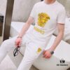 VERSACE Men's High-Quality Double-Mercerized Cotton Suit Set, Imported Premium Fabric, Fashion Trend Summer Collection 2025