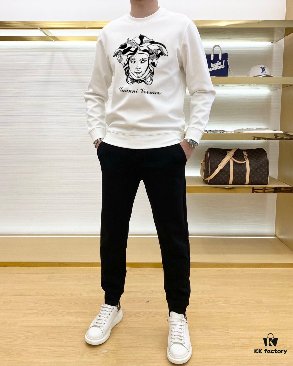 VERSACE (Gospel for the Plus-Sized) New 2025 Bestselling Sweatshirt Set – Official Website Original Version, Premium Natural Roman Cotton, Elegant and Comfortable Unisex Wear