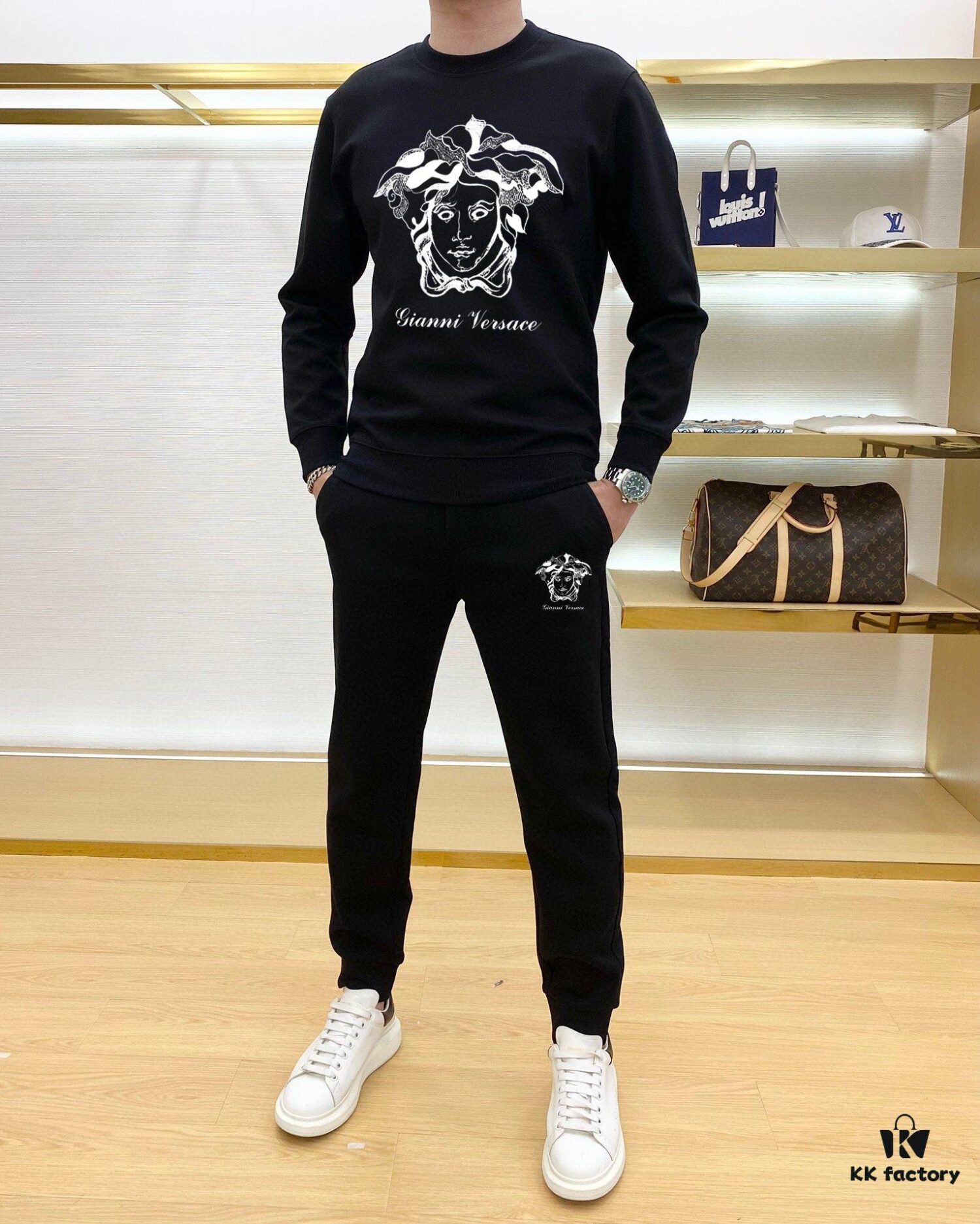 VERSACE (Gospel for the Plus-Sized) New 2025 Bestselling Sweatshirt Set – Official Website Original Version, Premium Natural Roman Cotton, Elegant and Comfortable Unisex Wear