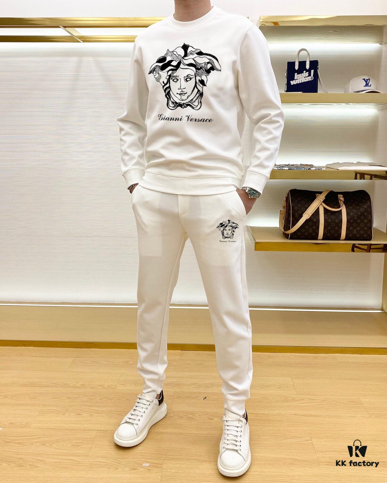 VERSACE (Gospel for the Plus-Sized) New 2025 Bestselling Sweatshirt Set – Official Website Original Version, Premium Natural Roman Cotton, Elegant and Comfortable Unisex Wear