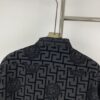 New Versace VERSACE 2024 SS Unisex Flocked Shirt with Logo Buckle, Cotton Satin Fabric with Subtle Stretch