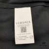 New Versace VERSACE 2024 SS Unisex Flocked Shirt with Logo Buckle, Cotton Satin Fabric with Subtle Stretch