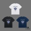 VERSACE 2025 Fall Spring/Summer Collection Medusa Logo Short-Sleeve T-Shirt, Premium Quality, Custom Woven 270G 32-Count Double-Yarn Pure Cotton Fabric, Relaxed Fit Unisex Design