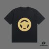 High-End Quality VERSACE 2025 Fall Spring/Summer Collection Medusa Logo Short-Sleeve T-Shirt, Premium 270G 32-Count Double-Yarn Cotton Fabric, Relaxed Unisex Fit