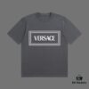 VERSACE 2025 Fall Spring-Summer Collection Medusa Logo Short Sleeve T-Shirt Premium Quality, Custom Woven 270G 32-Count Double-Yarn Pure Cotton Fabric, Distinct from Regular Print, Relaxed Fit Unisex Design