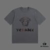 VERSACE 2025 Fall Spring/Summer Collection Medusa Logo Short Sleeve T-Shirt Premium Quality, 270G 32-Count Double-Yarn Pure Cotton Fabric, Distinct from Regular Print, Relaxed Fit Unisex Design