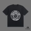 VERSACE 2025 Fall Spring/Summer Collection Medusa Logo Short Sleeve T-Shirt, Premium Quality, Distinct from Regular Prints, Woven 270G 32-Count Double-Yarn Pure Cotton Fabric, Loose Fit Unisex Design