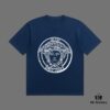 VERSACE 2025 Fall Spring/Summer Collection Medusa Logo Short Sleeve T-Shirt, Premium 270G 32-Count Double-Yarn Cotton Fabric, Distinct from Regular Prints, Relaxed Fit Unisex Design
