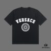 VERSACE 2025 Fall Spring/Summer Collection Medusa Logo Short-Sleeve T-Shirt Premium Quality, Distinctive from Regular Prints, Crafted in 270G 32-Count Double-Yarn Pure Cotton Fabric, Relaxed Fit Unisex Design