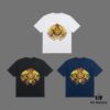 High-End Quality VERSACE 2025 Fall Spring/Summer Collection Medusa Logo Short-Sleeve T-Shirt, Distinct from Regular Prints, Crafted in 270G 32-Count Double-Yarn Pure Cotton Fabric, Loose Fit Unisex Design