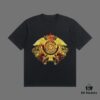 VERSACE 2025 Fall Spring-Summer Collection Medusa Logo Short Sleeve T-Shirt, Premium 270G 32-Count Double-Yarn Pure Cotton Fabric, Distinct from Regular Prints, Relaxed Fit Unisex Design