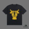 VERSACE 2025 Fall Spring-Summer Collection Medusa Logo Short Sleeve T-Shirt, Premium Quality, Distinct from Regular Prints, Woven 270G 32-Count Double-Yarn Pure Cotton Fabric, Relaxed Fit Unisex Design