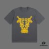 VERSACE 2025 Fall Spring/Summer Collection Medusa Logo Short Sleeve T-Shirt Premium Quality, Distinctive from Regular Print, Crafted in 270G 32-Count Double-Yarn Pure Cotton Fabric, Relaxed Unisex Fit