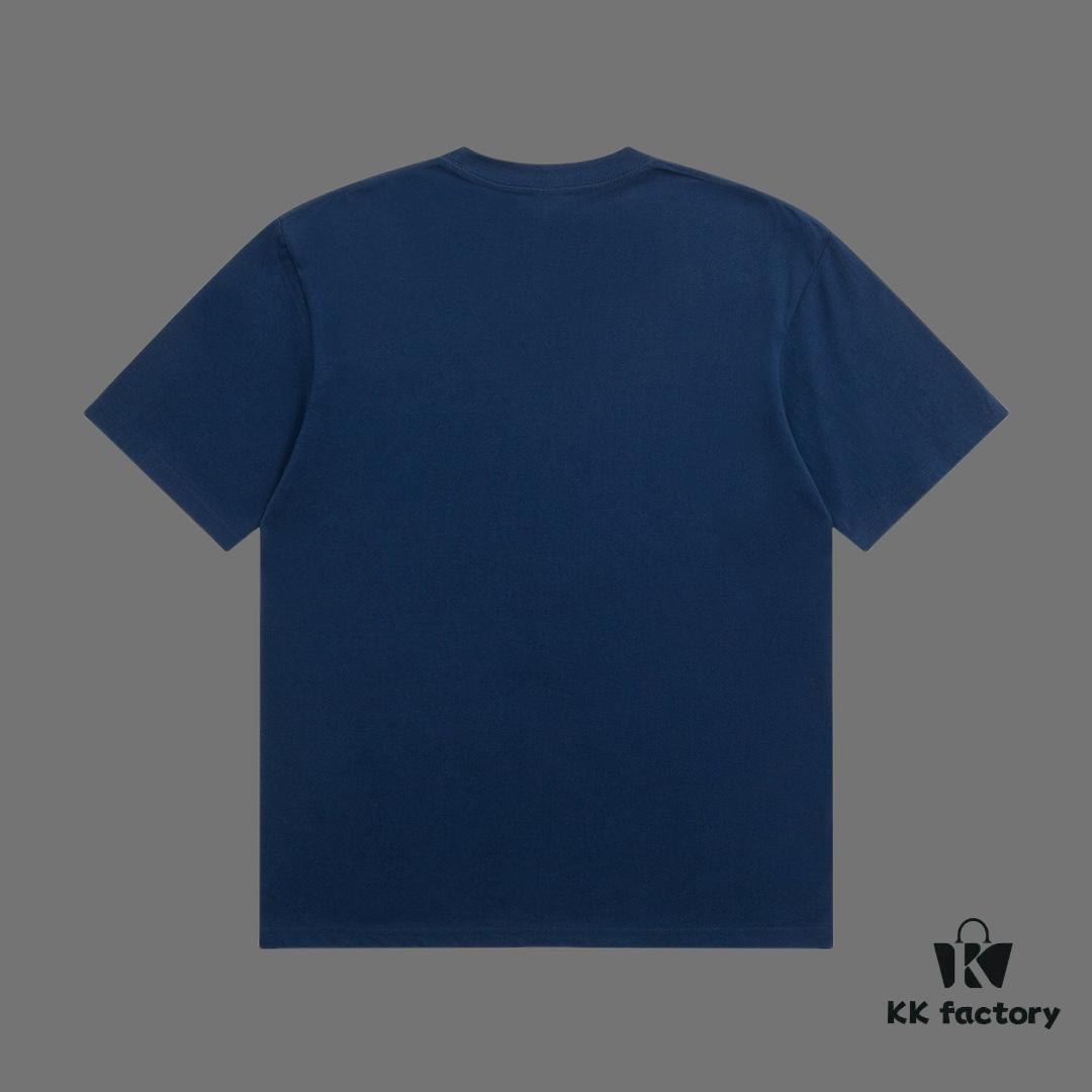 VERSACE 2025 Fall Spring/Summer Collection Medusa Logo Short Sleeve T-Shirt Premium Quality, Custom Woven 270G 32-Count Double-Yarn Pure Cotton Fabric, Relaxed Fit Unisex Design