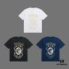 VERSACE 2025 Fall Spring/Summer Collection Medusa Logo Short Sleeve T-Shirt, Premium Quality, Custom Woven 270G 32-Count Double-Yarn Pure Cotton Fabric, Relaxed Fit Unisex Design