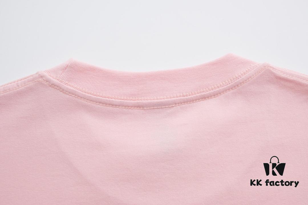 VERSACE 2025 Fall Spring/Summer Collection Metallic Medusa Logo Short-Sleeve T-Shirt, Distinct from Regular Print, Crafted in Premium 270G 32-Count Double-Yarn Pure Cotton Fabric, Relaxed Fit Unisex Design