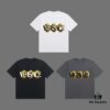VERSACE 2025 Fall Spring/Summer Collection Logo Ring Short Sleeve T-Shirt, Premium 270G 32-Count Double-Yarn Pure Cotton Fabric, Distinct from Regular Print, Relaxed Fit Unisex Design