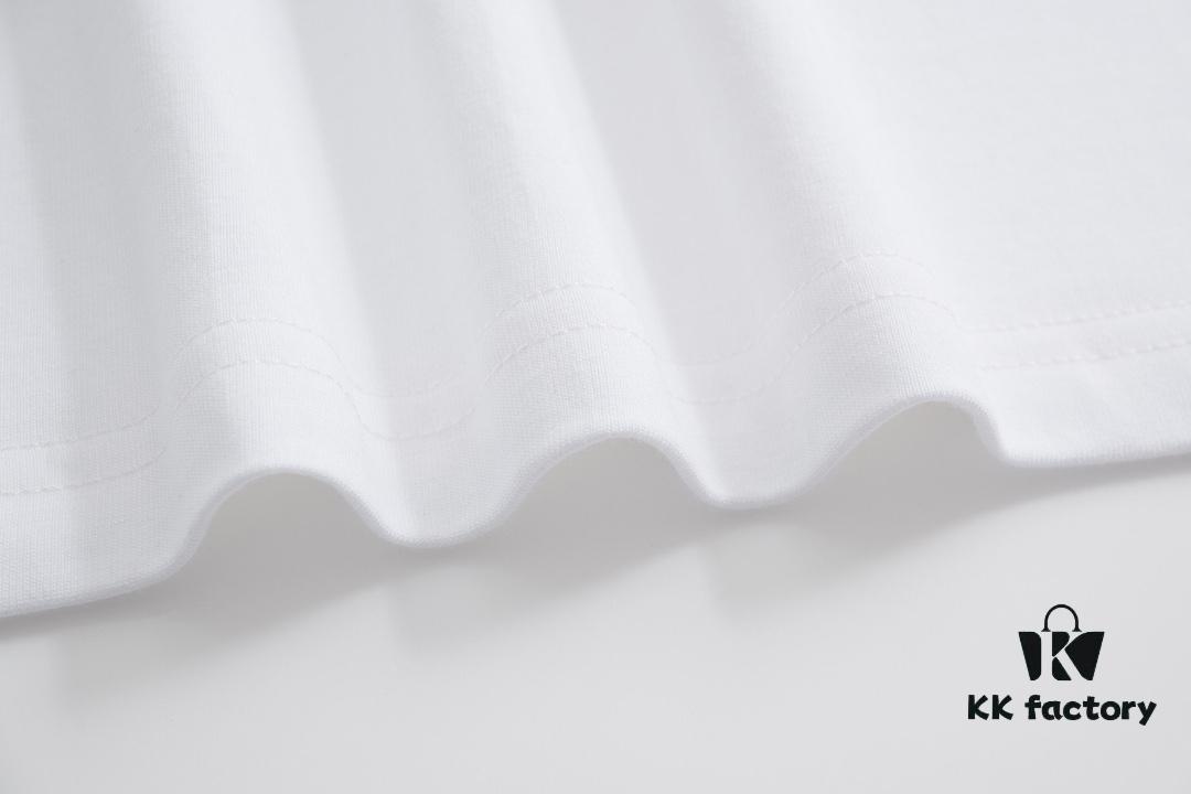 VERSACE 2025 Fall Spring/Summer Collection Logo Ring Short Sleeve T-Shirt, Premium 270G 32-Count Double-Yarn Pure Cotton Fabric, Distinct from Regular Print, Relaxed Fit Unisex Design