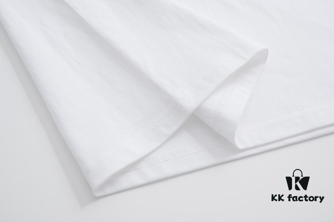 High-End Quality VERSACE 2025 Fall Spring/Summer Collection Colorful Medusa Head Short-Sleeve T-Shirt, Premium Custom-Woven 270G 32-Count Double-Yarn Pure Cotton Fabric, Distinct from Ordinary Prints, Loose Fit Unisex Design