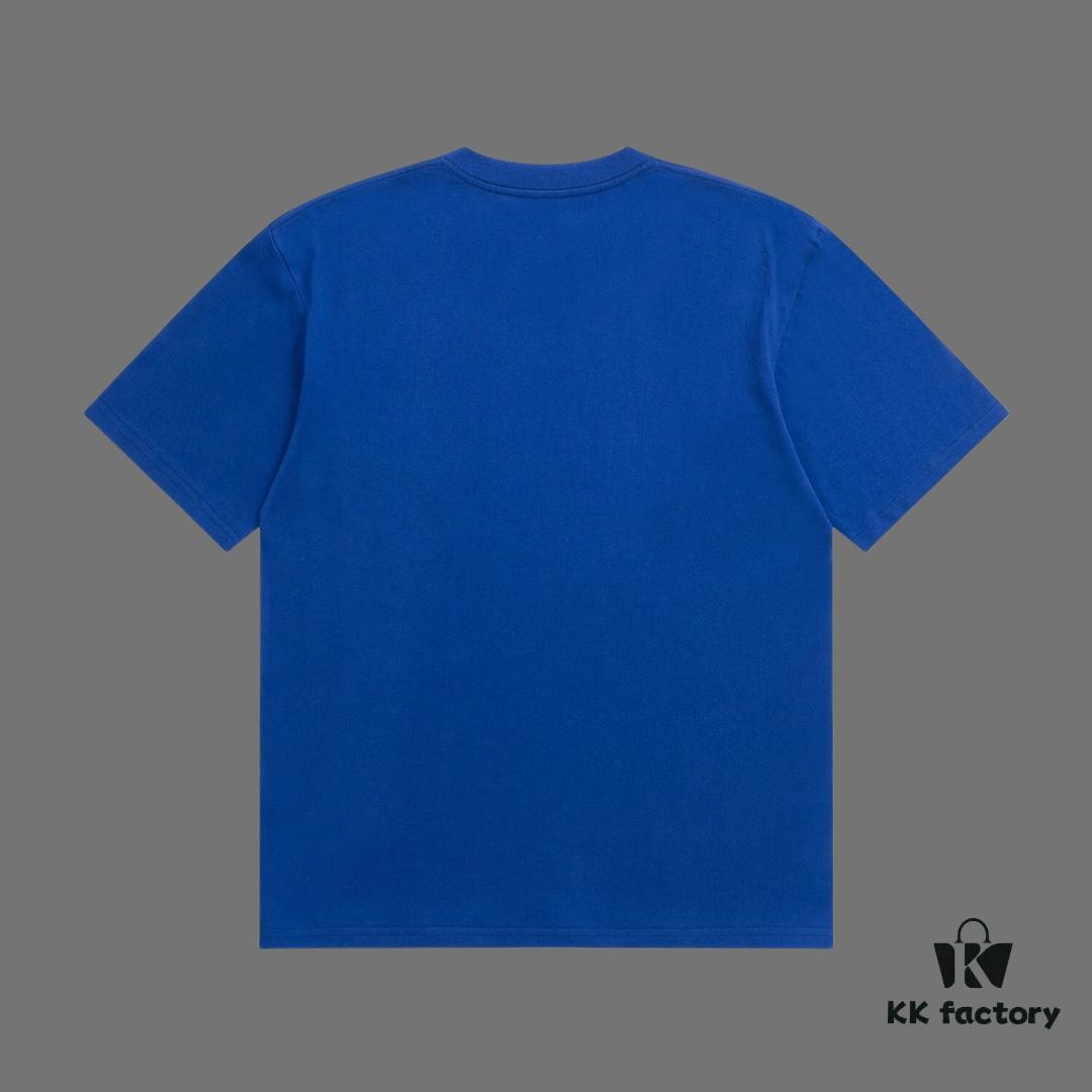 VERSACE 2025 Fall Spring/Summer Collection Medusa Logo Short Sleeve T-Shirt, Premium Quality, Custom Woven 270G 32-Count Double-Yarn Pure Cotton Fabric, Distinct from Ordinary Prints, Relaxed Unisex Fit