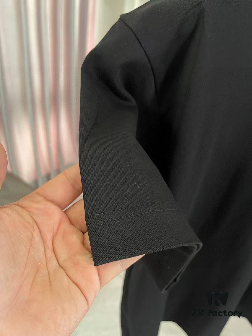 Celine 2025 Summer New Arrival Personalized Letter Logo Print Custom Fabric 300g Short Sleeve T-Shirt Unisex