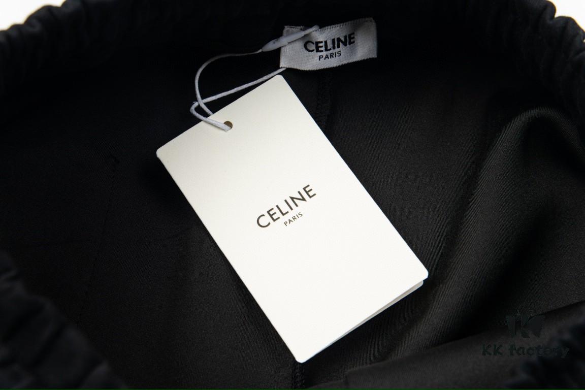 Celine New Embroidered Letter Woven Straight Sweatpants Casual Unisex Long Pants