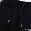 Celine New Embroidered Letter Woven Straight Sweatpants Casual Unisex Long Pants