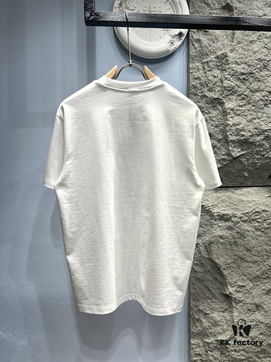 Celine Logo Print Short Sleeve T-Shirt