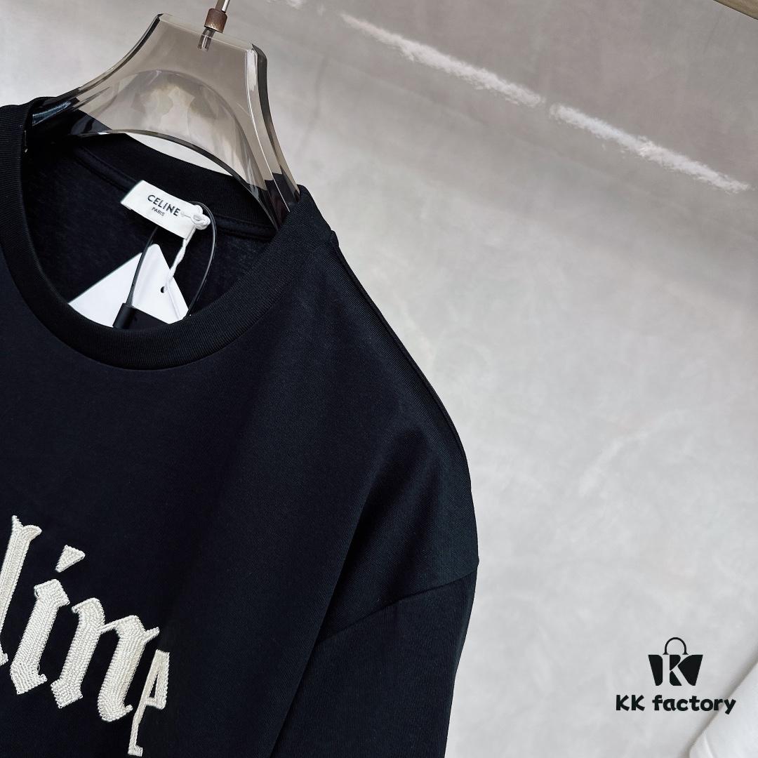 Celine 2025 SS New Arrival Short Sleeve T-Shirt, Stylish and Minimalist Design