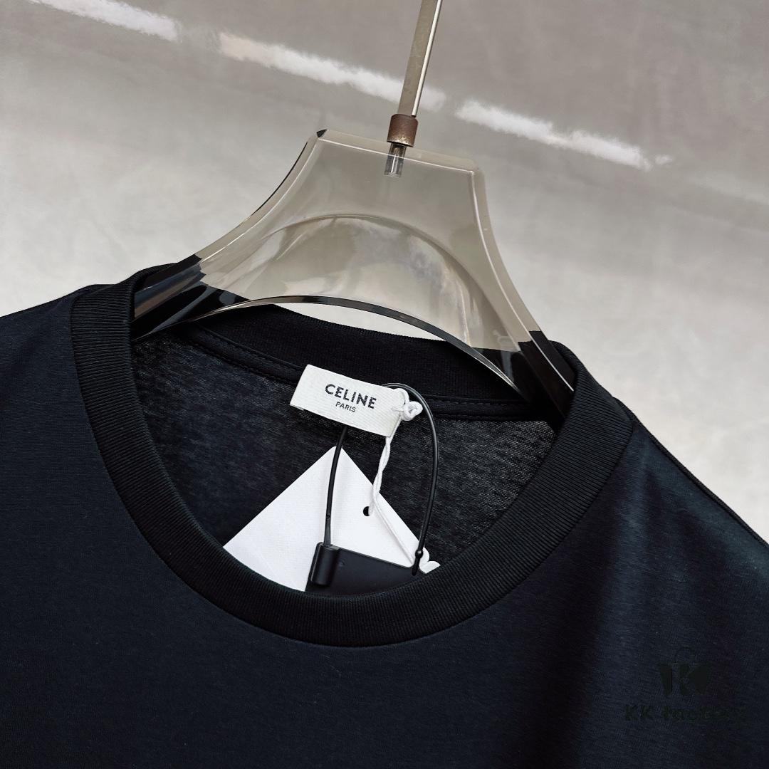 Celine 2025 SS New Arrival Short Sleeve T-Shirt, Stylish and Minimalist Design