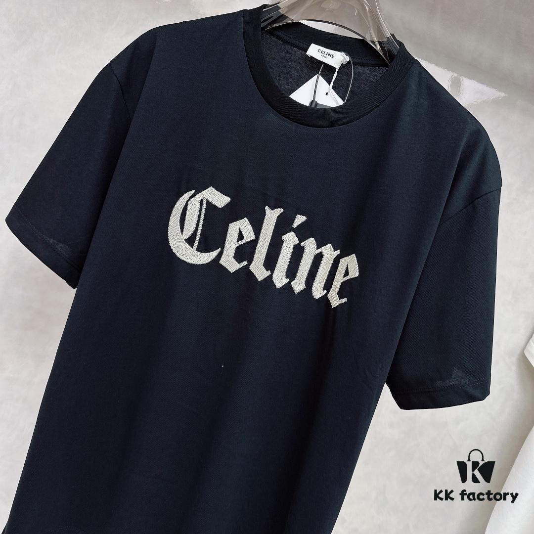 Celine 2025 SS New Arrival Short Sleeve T-Shirt, Stylish and Minimalist Design