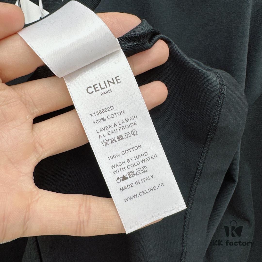 Celine 2025 SS New Arrival Short Sleeve T-Shirt, Stylish and Minimalist Design