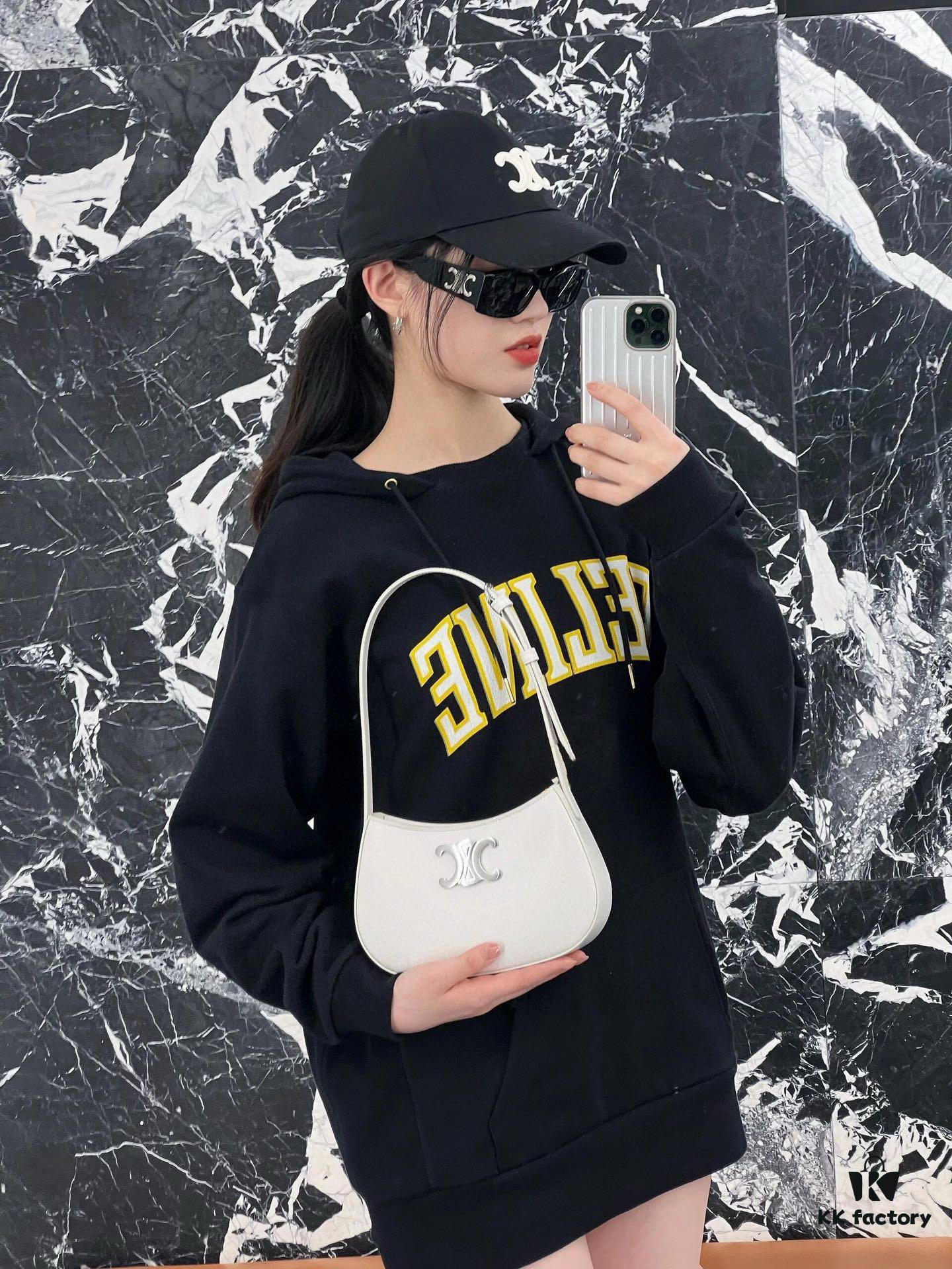 Celine Cracked Print Hoodie