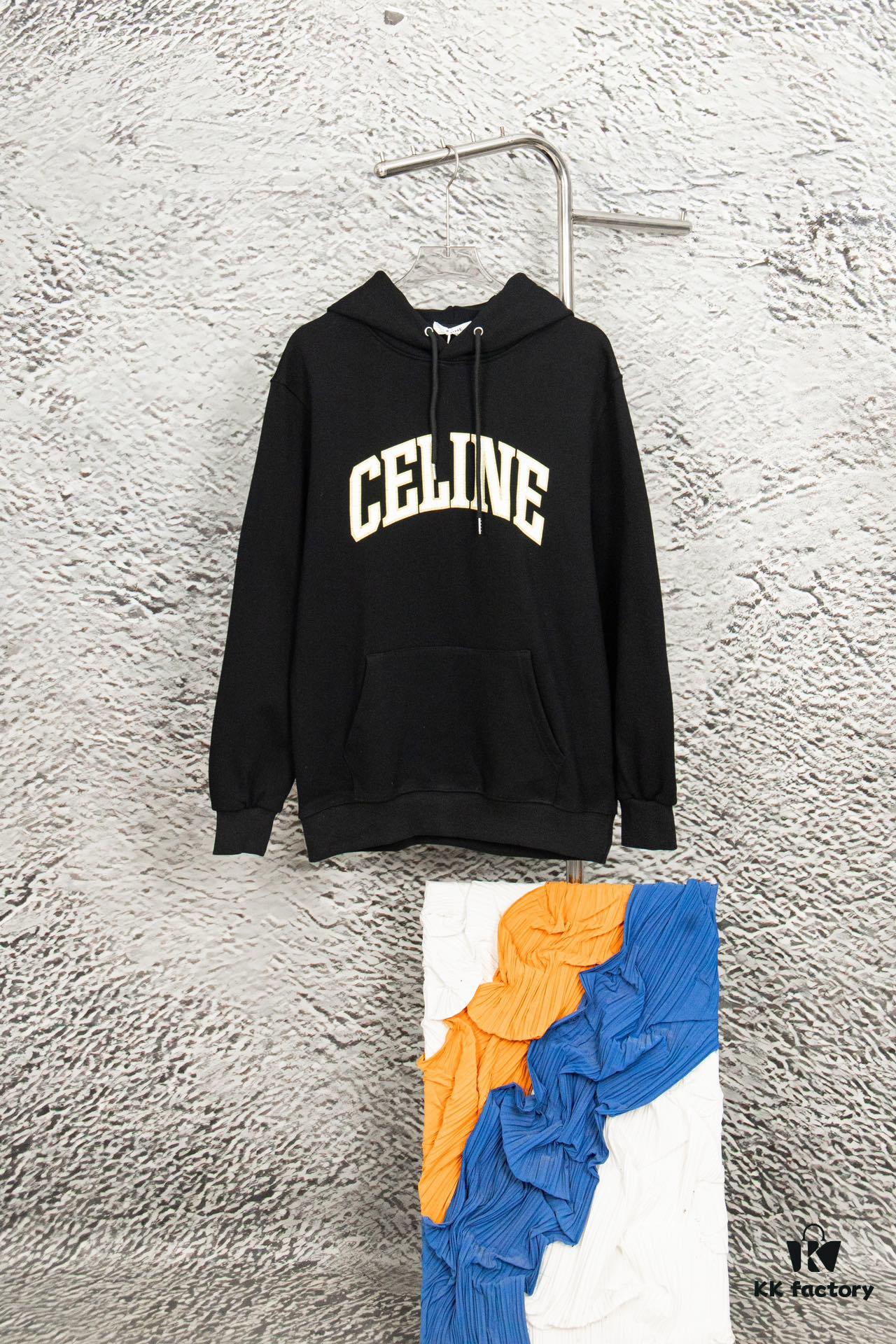Celine Cracked Print Hoodie