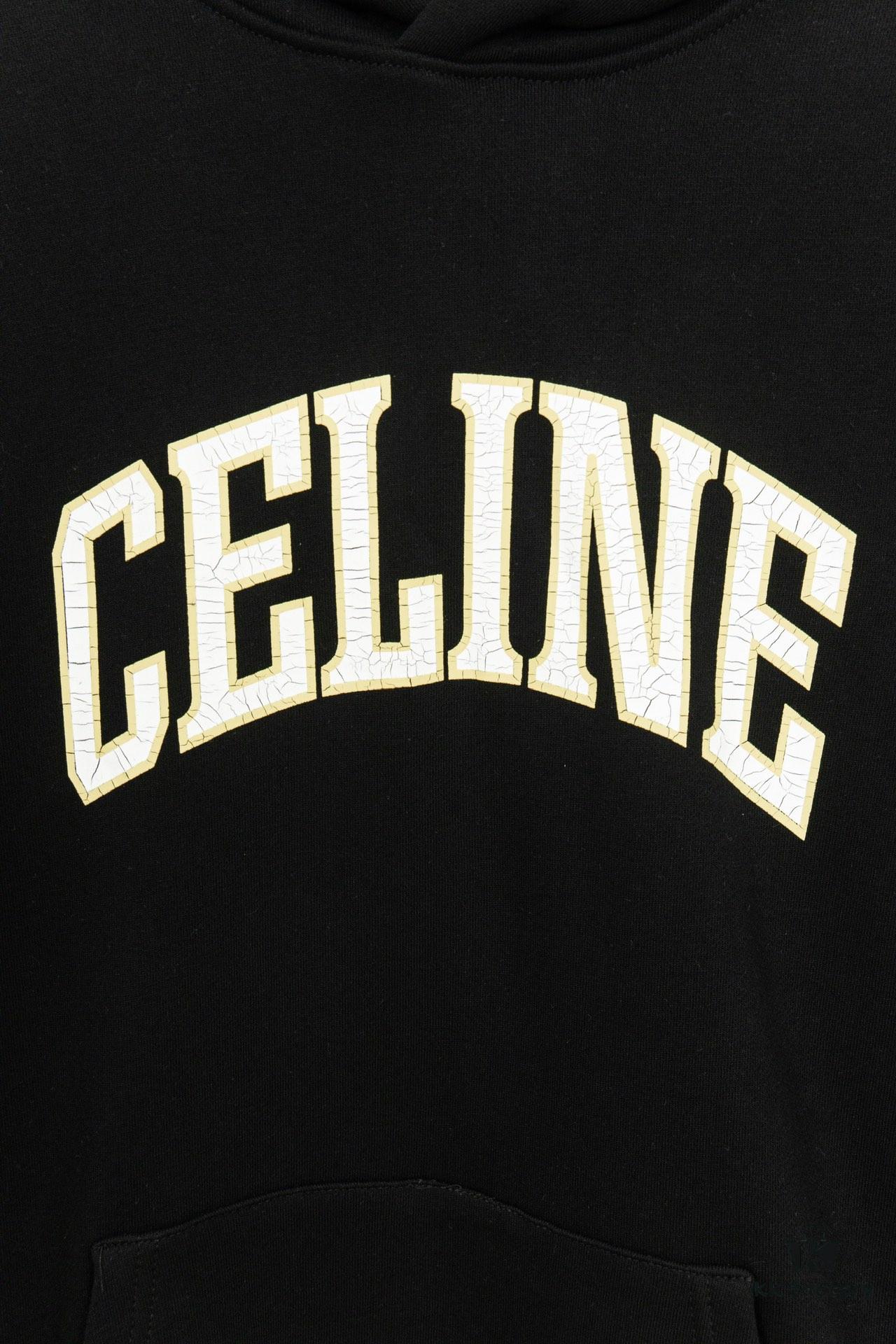 Celine Cracked Print Hoodie