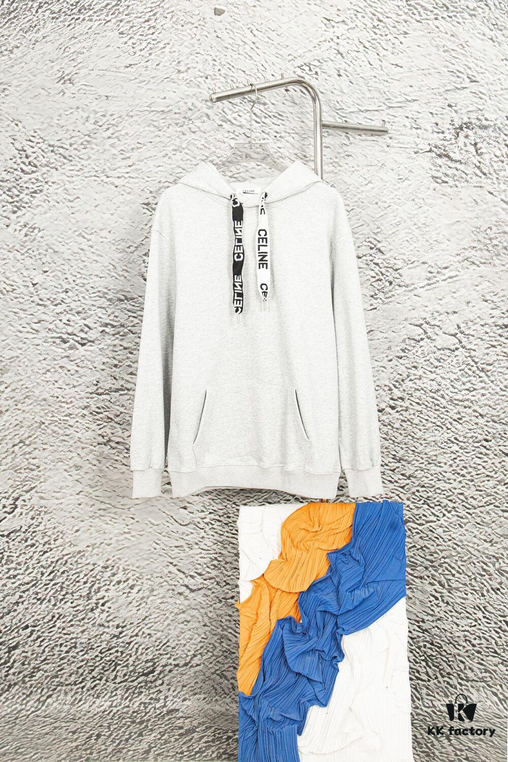 CELINE Letter Tape Drawstring Hoodie