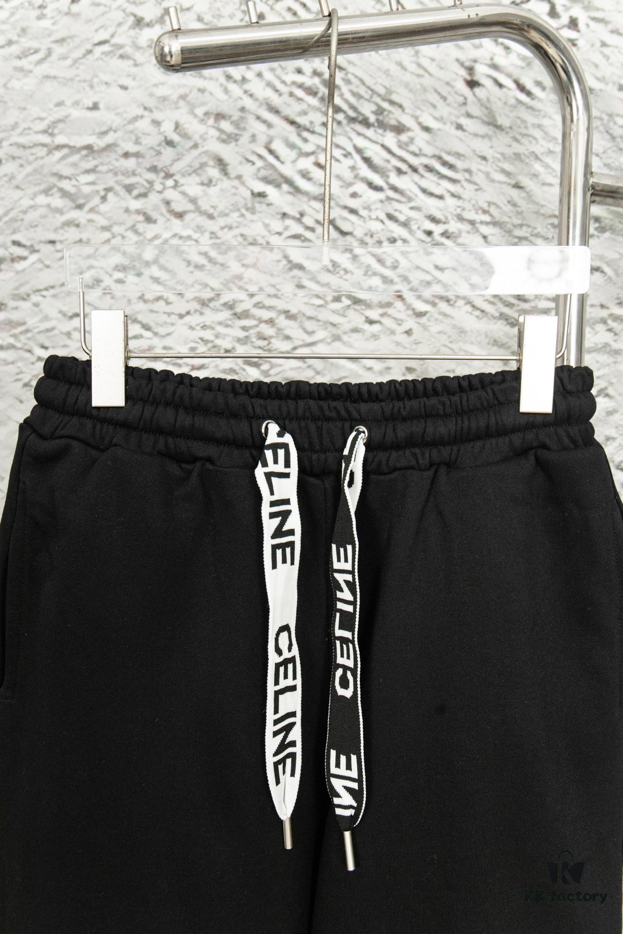 CELINE/Klein Blue Letter Logo Sporty Casual Pants