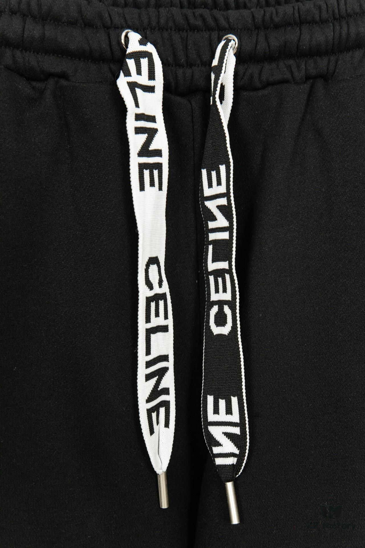 CELINE/Klein Blue Letter Logo Sporty Casual Pants