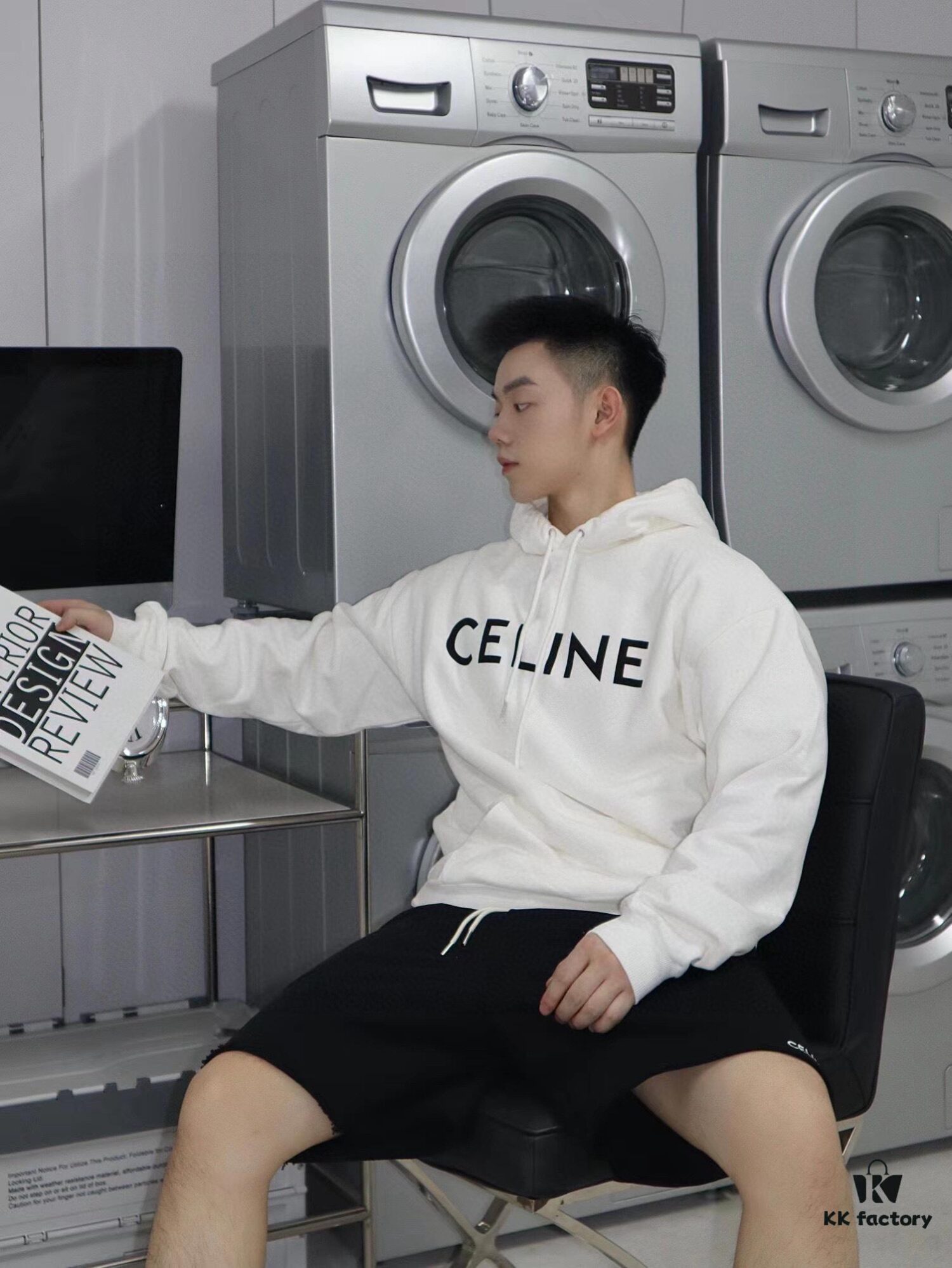 CELINE Classic Capsule Series Hooded Sweatshirt