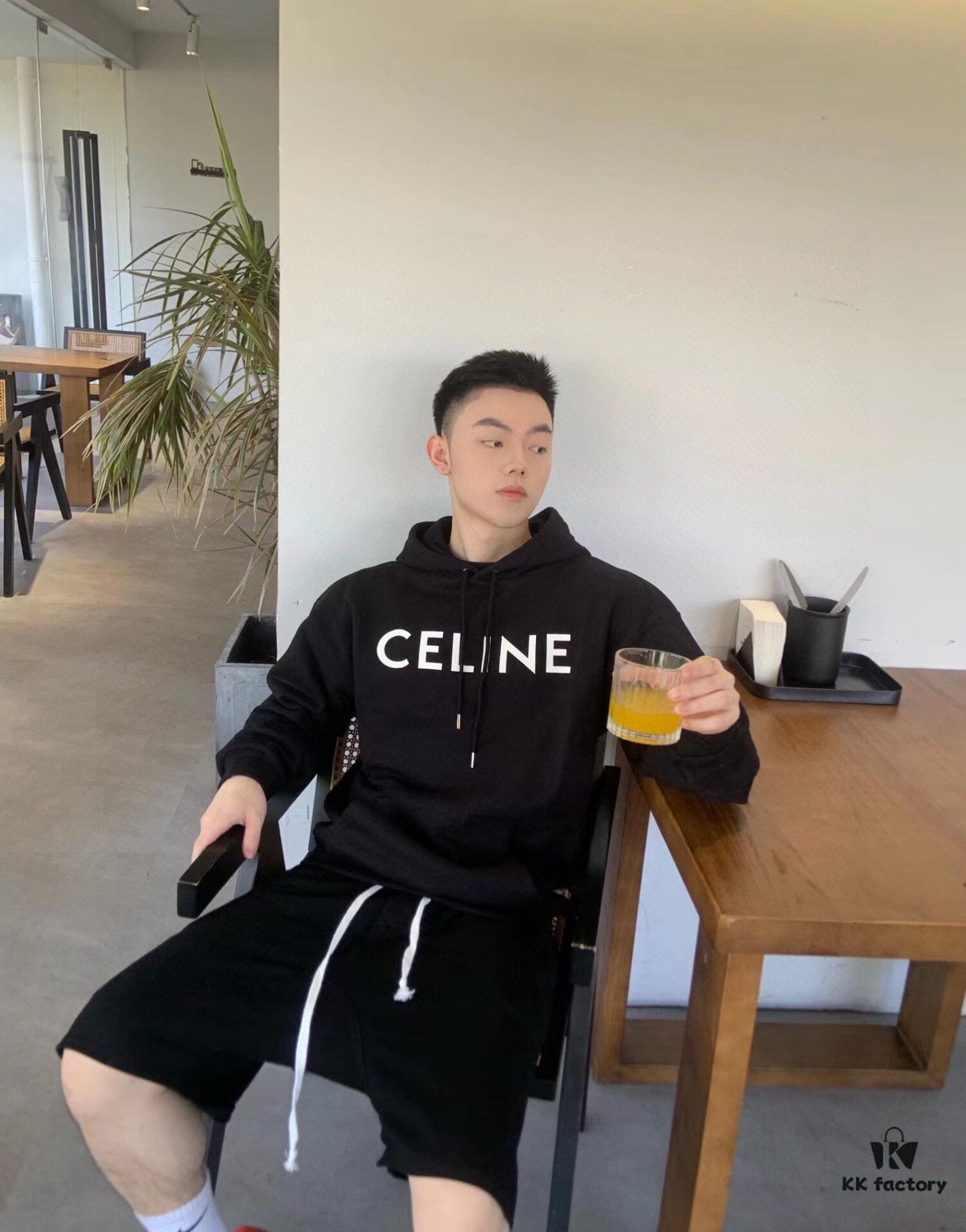 CELINE Classic Capsule Series Hooded Sweatshirt