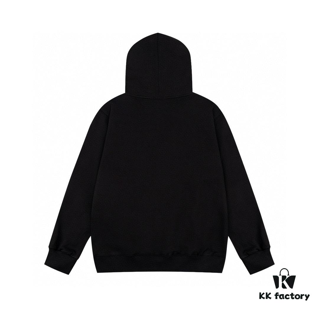 Celine 23SS Rhinestone Letter Embellished Hoodie Unisex High-End Version