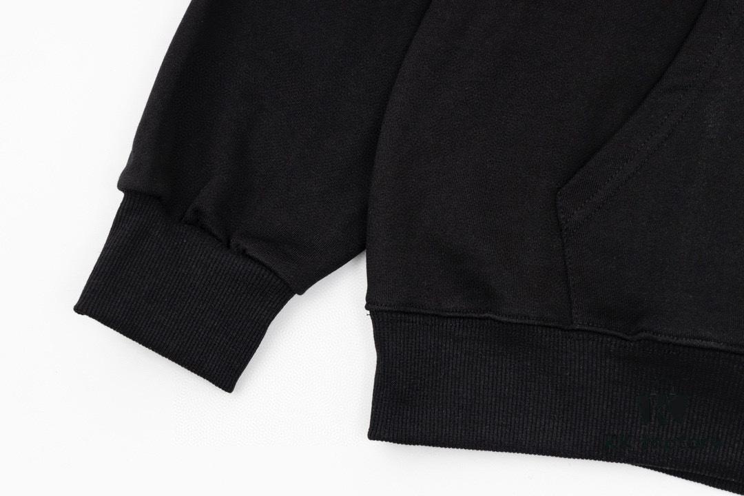 Celine 23SS Rhinestone Letter Embellished Hoodie Unisex High-End Version