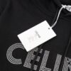 Celine 23SS Rhinestone Letter Embellished Hoodie Unisex High-End Version