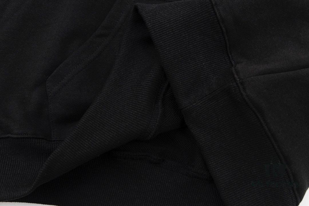 Celine 23SS Rhinestone Letter Embellished Hoodie Unisex High-End Version