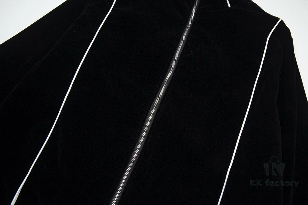 CELINE Y007 Black Velvet Jacket Spring and Autumn 2022 New Arrival