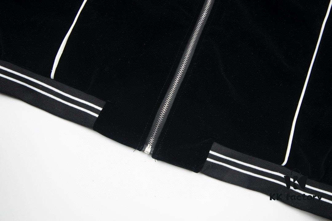 CELINE Y007 Black Velvet Jacket Spring and Autumn 2022 New Arrival